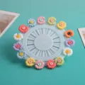Colorful resin daisy head long pins set on a round storage wheel for sewing and DIY craft decor. - Resin Chrysanthemum (15 Pins/1 Set)