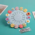 Colorful resin daisy flower long pins brooch DIY accessories for clothing and jewelry wholesale. - Resin Chrysanthemum + Pin Stopper (15 Pins/1 Set)