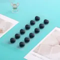 Schwarze Herz Magnet Kopftuchklammer starker Magnet Schal Clip fuer Damen Tuch Halterung - 12er Pack / Lackiert Mattschwarz