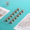 Goldene Herzförmige Magnetische Schal Spende Hijab Pin Starker Magnet Anti-Blendung - 12er Pack / Plattiertes KC-Gold