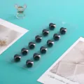 Magnetische Herz Hijab Schal Clips Set Starke Schal Nadel Brosche Mode Zubehör - 12er Pack / Gun-Black