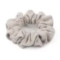 Autumn winter wool scrunchie small hair band elegant ponytail holder soft fabric hair accessories - Oatmeal