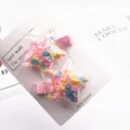 Kinder Stern Treibsand Haarspangen Entenschnabel Clips bunte Pailletten Haarschmuck Set - Fünfzackiger Stern Bunte Muschel