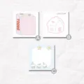 Korean cute sticky notes 8x8cm memo pads DIY scrapbooking stationery set 3 styles available - Style B (50 Sheets)