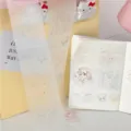 Schattige anime meisje washi tape PET sticker set voor journal decoratieve stationery DIY - Mat Monster - Lege Muis Lijnen / 35cm
