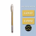 Χρυσός Μαρκαδόρος Υπογράμμισης 0.8mm Gel Στυλό για DIY Journaling Τέχνη Μαθητής - Χρυσό