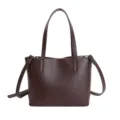Bruine dames handtas shopper schoudertas stijlvolle crossbody tas herfst winter stijl - Zonder hanger / Koffie