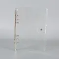 Διαφανές Διάφανο PVC 6 Δακτύλιοι Εξώφυλλο Ντοσιέ A5 A6 Σημειωματάριο Planner Θήκη Cover - A5 PVC Σιδερένιο Κλιπ