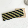 Retro Striped Wide Headband Blue Green Elastic Hair Band for Women Sports Daily Wear - Olive Green