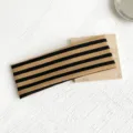 Retro striped wide headband, knitted elastic hair band for women sports and daily wear. - Ginger Yellow