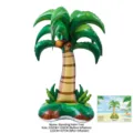Inflatable palm tree balloon summer beach party decoration aluminum foil balloon toy for kids - Card Packed 4D Base Palm Tree