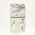 Classic bound portable notebook with traditional ink painting design and elastic closure. - Lovesickness