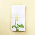 Portable traveler notebook with elastic band and floral cover design for daily planning. - Calla Lily