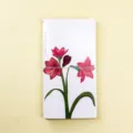Creative elastic band portable notebook with elegant floral cover design for daily writing - Amaryllis