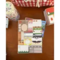 Retro Patchwork abreissbarer Notizblock vintage japanische Journal Aufkleber Schreibwaren. - Vintage Serie-7 (10*14) Ganzes Buch