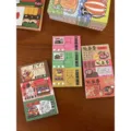 Vintage japanische Notizblöcke Haftnotizen für Tagebuch, Scrapbooking und Bastelarbeiten. - (5*9) Serien-Abfüllung (je 5 Blatt, insgesamt 15 Blatt)