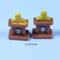 Halloween miniature tombstone resin ornaments spooky micro landscape DIY home decor props - Halloween Mini Ornament - Skull Tombstone / 2.3x1.4x3.3cm