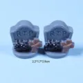 Halloween miniature resin tombstone ornament micro landscape ghost spider spooky decor item - Halloween Mini Ornament - Tombstone