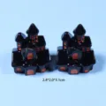 Mini Resin Castle Figurine Black Halloween Micro Landscape Ornament 2.4x2.0x3.1cm SKU - Halloween Mini Ornament - Black Castle