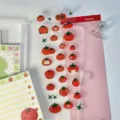 Schattige 3D epoxy tomaat stickers voor bullet journal DIY decoratie en hoesjes. - Tomaat