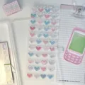 Adorabili adesivi in gel a cuore 3D per diario, bricolage e decorazione di album scrapbooking. - Cuore