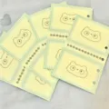 Páginas interiores de agenda de anillas M5 soda de melón con lindo doodle de oso y rayas. - M5 Melon Recambios A 15 Hojas