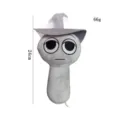 Βελούδινο παιχνίδι Sprunki Incredibox γκρι κούκλα μαλακό λούτρινο ζωάκι 24cm - Γκρι