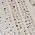 Schattige meisjes PET plakbandrollen voor journaling en DIY scrapbooking, helder. - Karaktercatalogus (Gedecanteerd 100cm)