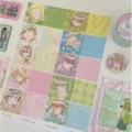 Süßes originales Washi-Tape-Set für Tagebuch und Basteldekoration, 4 Rollen enthalten. - Geheimnis (Abgefüllt 80cm)