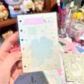 Clover loose leaf planner refill paper M5 A7 A8 cute green grid stationery notebook insert - Four-Leaf Clover / A7 Size / Yellow Base