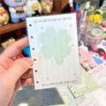 Loose leaf planner refill paper cute green four leaf clover binder insert for m5 a7 a8 diary - Four-Leaf Clover / A7 Size / White Base