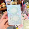 Cute four-leaf clover loose leaf planner refill paper 6-hole a7 m5 diary inner pages - Four-Leaf Clover / A7 Size / Blue Base
