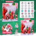 Calendario Avvento Natale DIY Braccialetto Charm Gift Box con bellissime Perline di Neve - modello 2