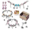 Kit braccialetto con ciondoli fai da te per bambini con perline colorate e una bellissima scatola. - modello 2