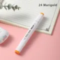 TOUCH YOUNG Alkoholfasermaler 24 Marigold doppelseitiger Marker Stift zum Zeichnen Malen. - 24 Goldgelb
