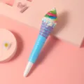 Joli stylo gel crème glacée squishy, stylo anti stress à rebond lent pour les étudiants. - Glace Colorée Bleu