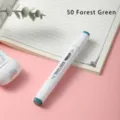 Single alcohol marker pen 50 forest green, dual head sketch drawing art marker for design. - 50 Forest Green