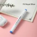 Alcohol marker dual tip square barrel royal blue color single marker pen for art drawing - 70 Royal Blue