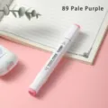 Single alcohol marker pen 89 pale purple dual head art marker for sketching drawing - 89 Pale Purple