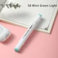 White dual head alcohol marker pen mint green single piece art drawing sketch tool supplies - 58 Mint Green