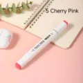 Dual head alcohol marker pen cherry pink color single piece drawing sketch art supply - 5 Cherry Pink