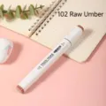 Dual tip alcohol marker pen white barrel 102 raw umber sketching art drawing pen - 102 Raw Umber