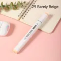 Single color double-headed alcohol marker pen in 29 barely beige shade for drawing. - 29 Barely Beige