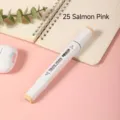TOUCH YOUNG alcohol marker pen single white square barrel dual tip marker for art drawing design - 25 Salmon Pink