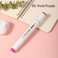 TOUCH YOUNG dual-tip alcohol marker pen, vivid purple 85, single pack sketch pen for illustration art. - 85 Vivid Purple