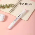 White Barrel Dual Head Alcohol Marker Pen 136 Blush Art Sketch Drawing Marker Single Piece - 136 Blush