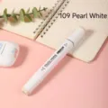 White barrel dual tip alcohol marker pen 109 pearl white for sketch drawing illustration - 109 Pearl White