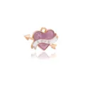 Purple drip oil heart arrow pendant alloy DIY charm for bracelet necklace accessories - Heart with Arrow