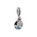 Cute cat dog paw heart alloy charm bead for European charm bracelet jewelry DIY accessory. - Blue Diamond Cat