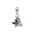Silver alloy butterfly and dog bone dangle charm bead for DIY charm bracelet and necklace - Butterfly Cat and Dog